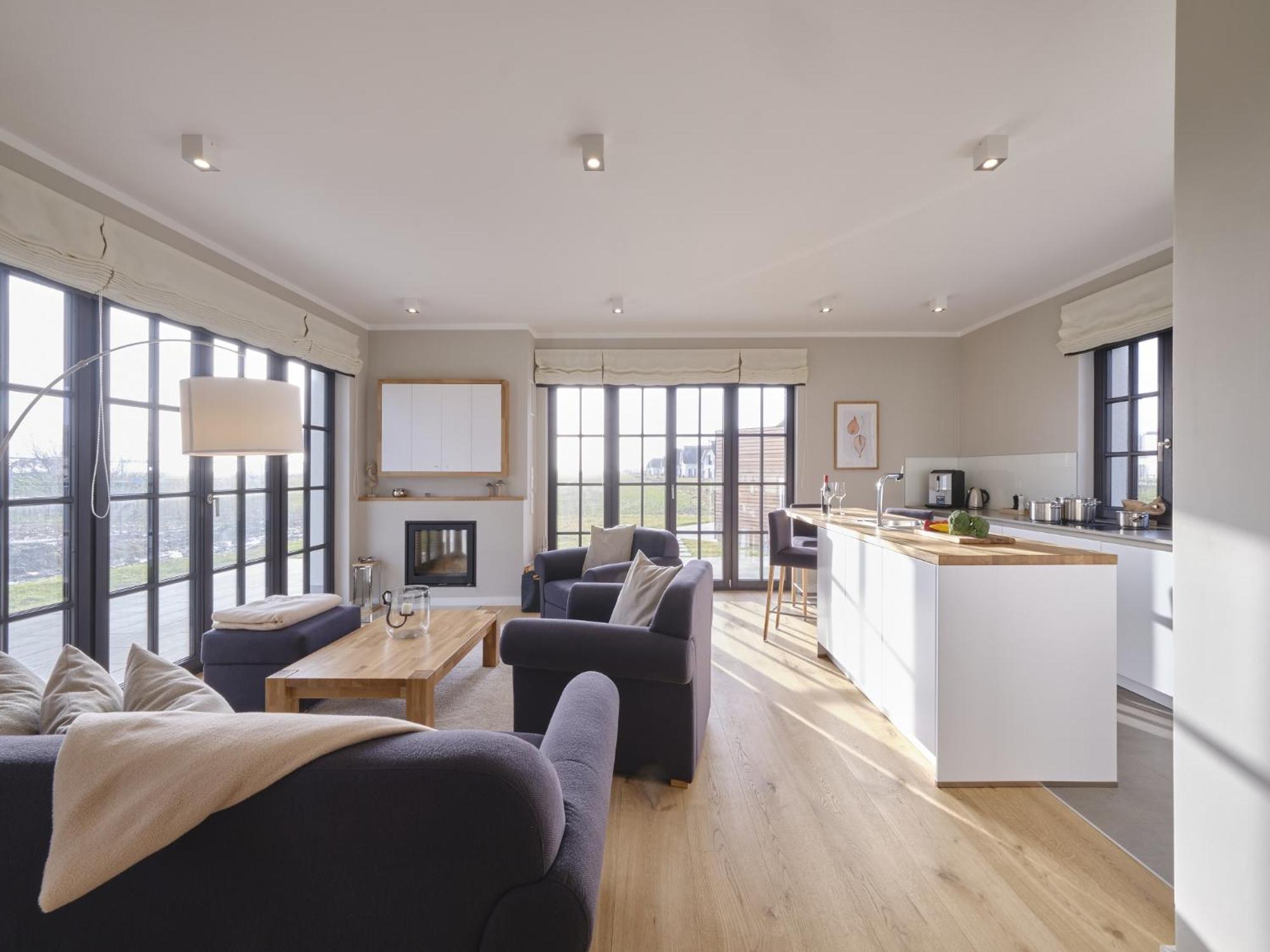 Reetland Am Meer - Luxusplus Reetdachvilla Mit 4 Schlafzimmern, Aussensauna, Loungebereich Und Kamin G07 Dranske Εξωτερικό φωτογραφία